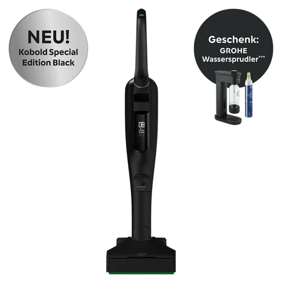 VK7 Akku-Staubsauger Black (inkl. GROHE Wassersprudler)
